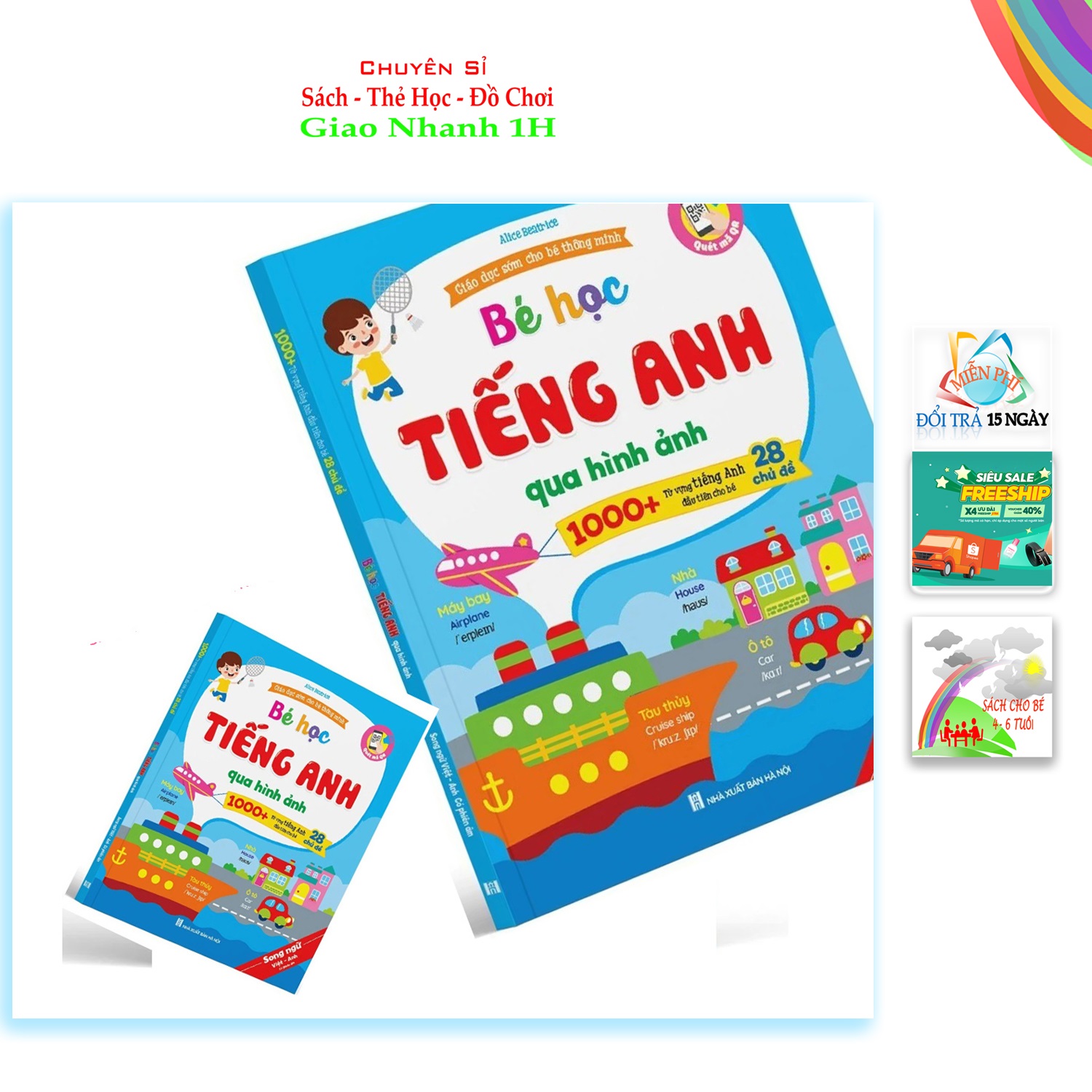 Bé học Tiếng Anh qua hình ảnh (song ngữ Anh – Việt, có phiên âm)