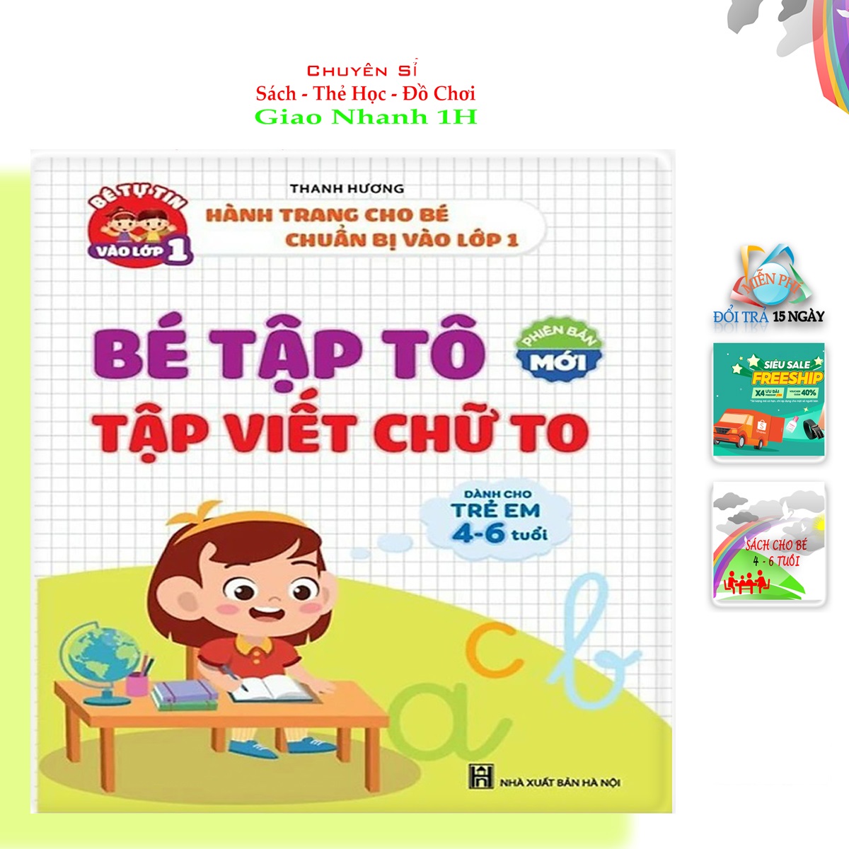 Bé Tập Tô, Tập Viết Chữ To Cho Bé Từ 4-6 Tuổi