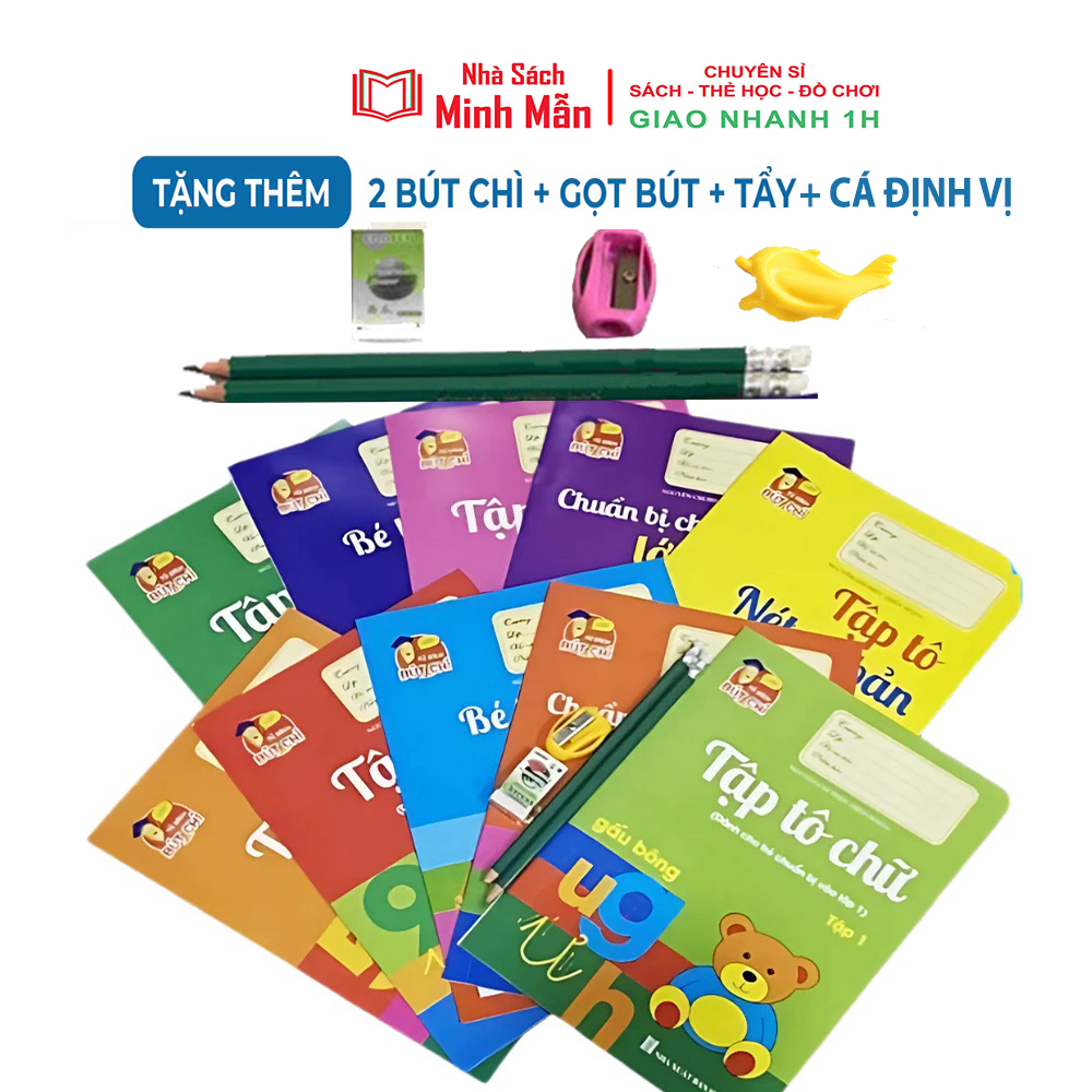 Bộ 10 quyển luyện viết tập tô chữ cho bé
