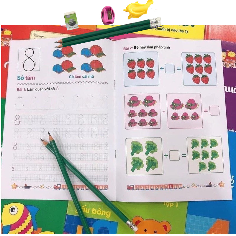 Bộ 10 quyển luyện viết tập tô chữ cho bé