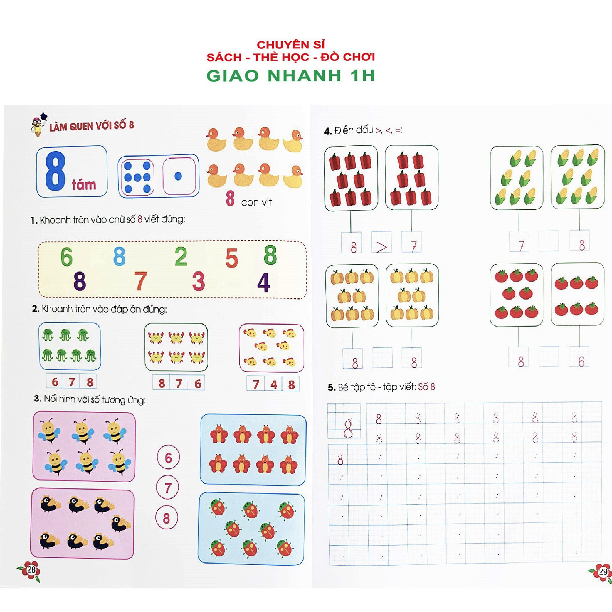  Bé học toán (Hành trang cho bé tự tin vào lớp 1)