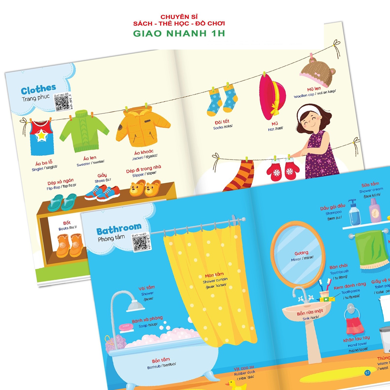 Bé học Tiếng Anh qua hình ảnh (song ngữ Anh – Việt, có phiên âm)