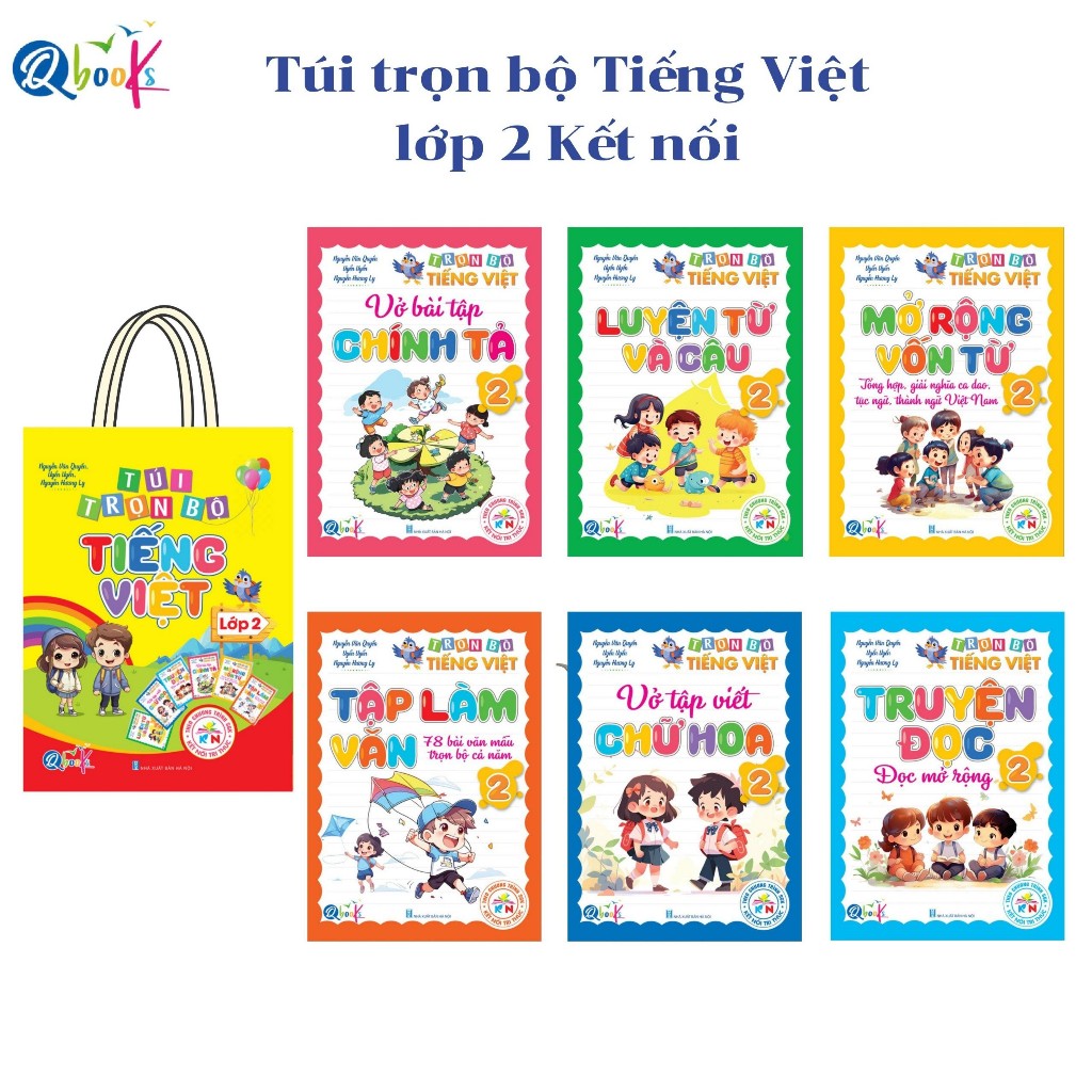 Túi Trọn Bộ Tiếng Việt Lớp 2 - Kết Nối Tri Thức (6 Cuốn)