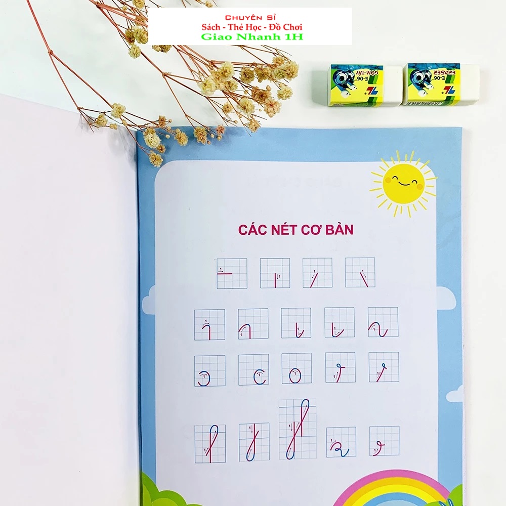 Vở Tập Viết Trọn Bộ Cho Bé Vào Lớp 1 - Phiên Bản Mới Nhất 5 Trong 1