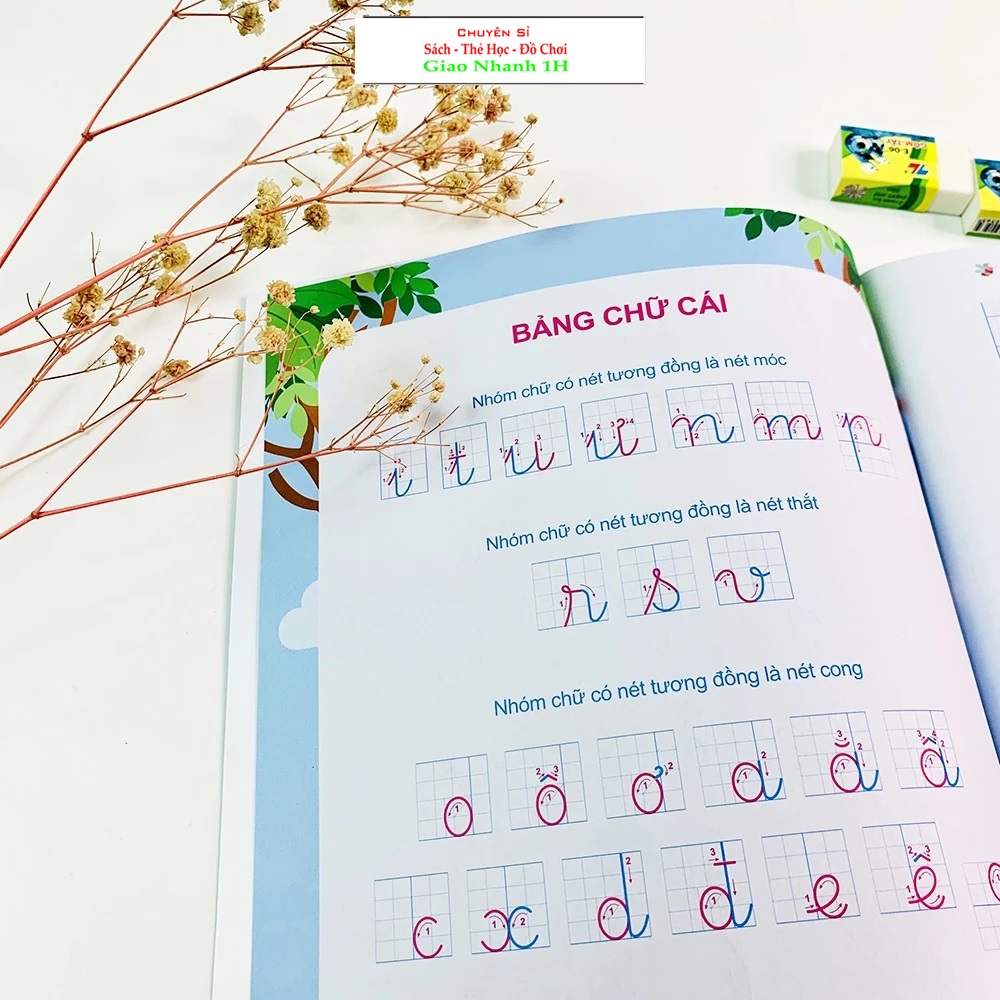 Vở Tập Viết Trọn Bộ Cho Bé Vào Lớp 1 - Phiên Bản Mới Nhất 5 Trong 1