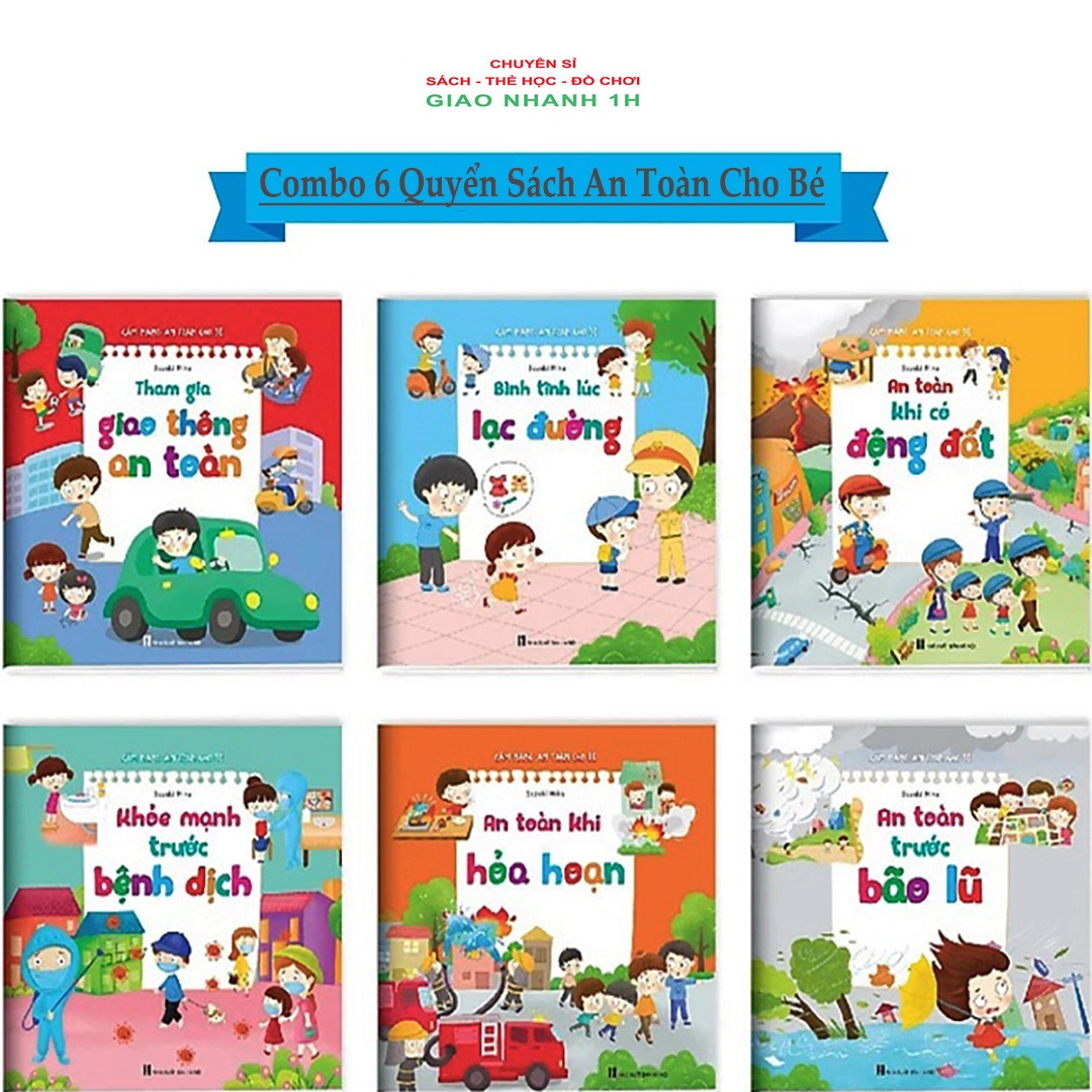 Combo Cẩm Nang An Toàn Cho Bé Bộ 6 Cuốn Kèm File Nghe Đọc