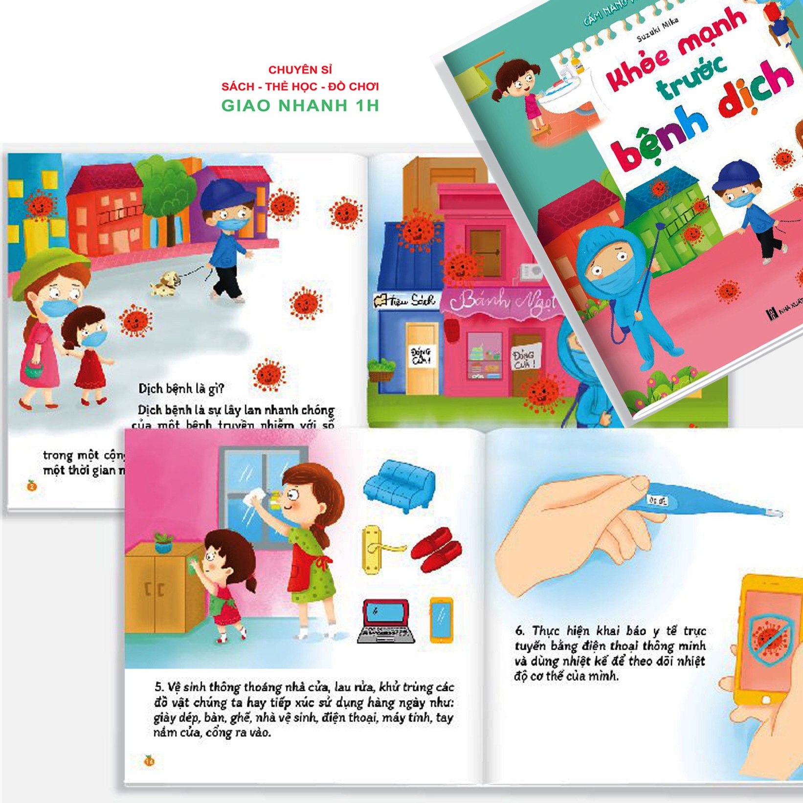 Combo Cẩm Nang An Toàn Cho Bé Bộ 6 Cuốn Kèm File Nghe Đọc