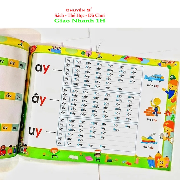 Tập Đánh Vần Tiếng Việt - Phiên bản mới - 124 trang (1 cuốn)