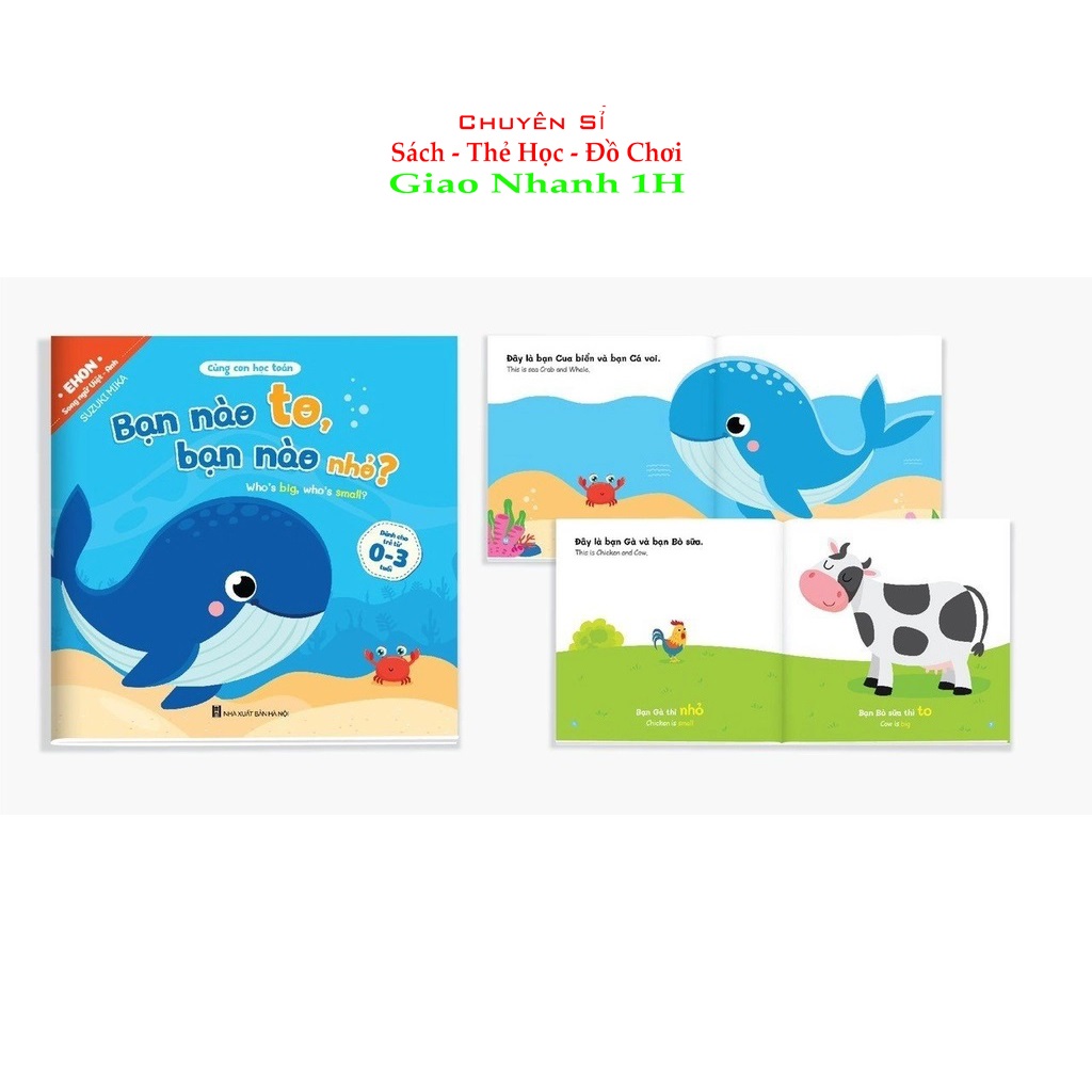 Combo 8 cuốn Ehon Toán Học Đầu Đời Cùng Con Học Toán