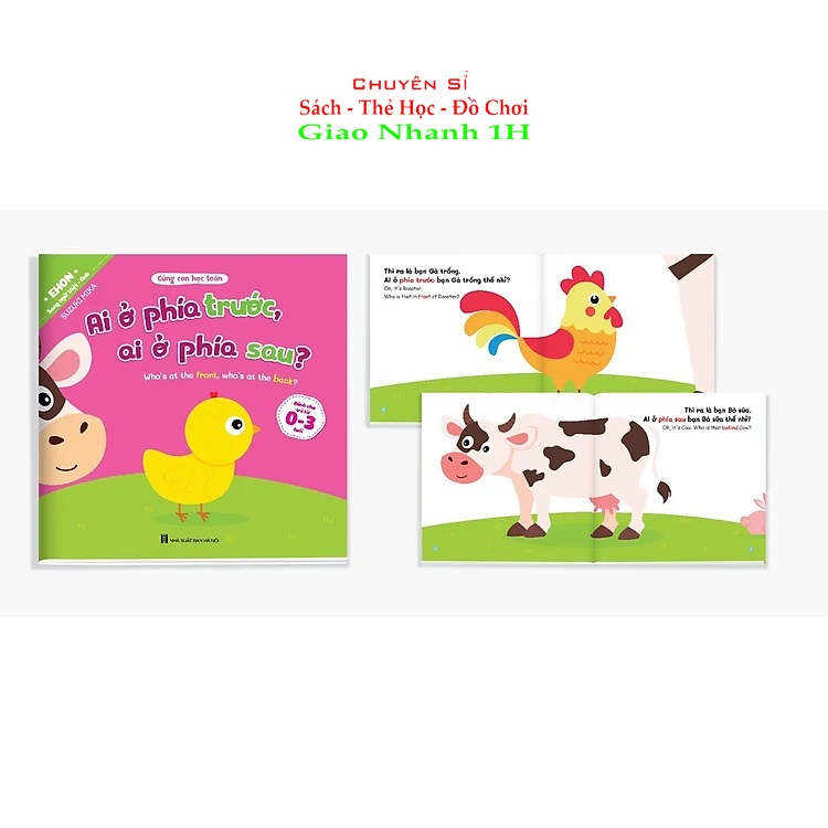 Combo 8 cuốn Ehon Toán Học Đầu Đời Cùng Con Học Toán