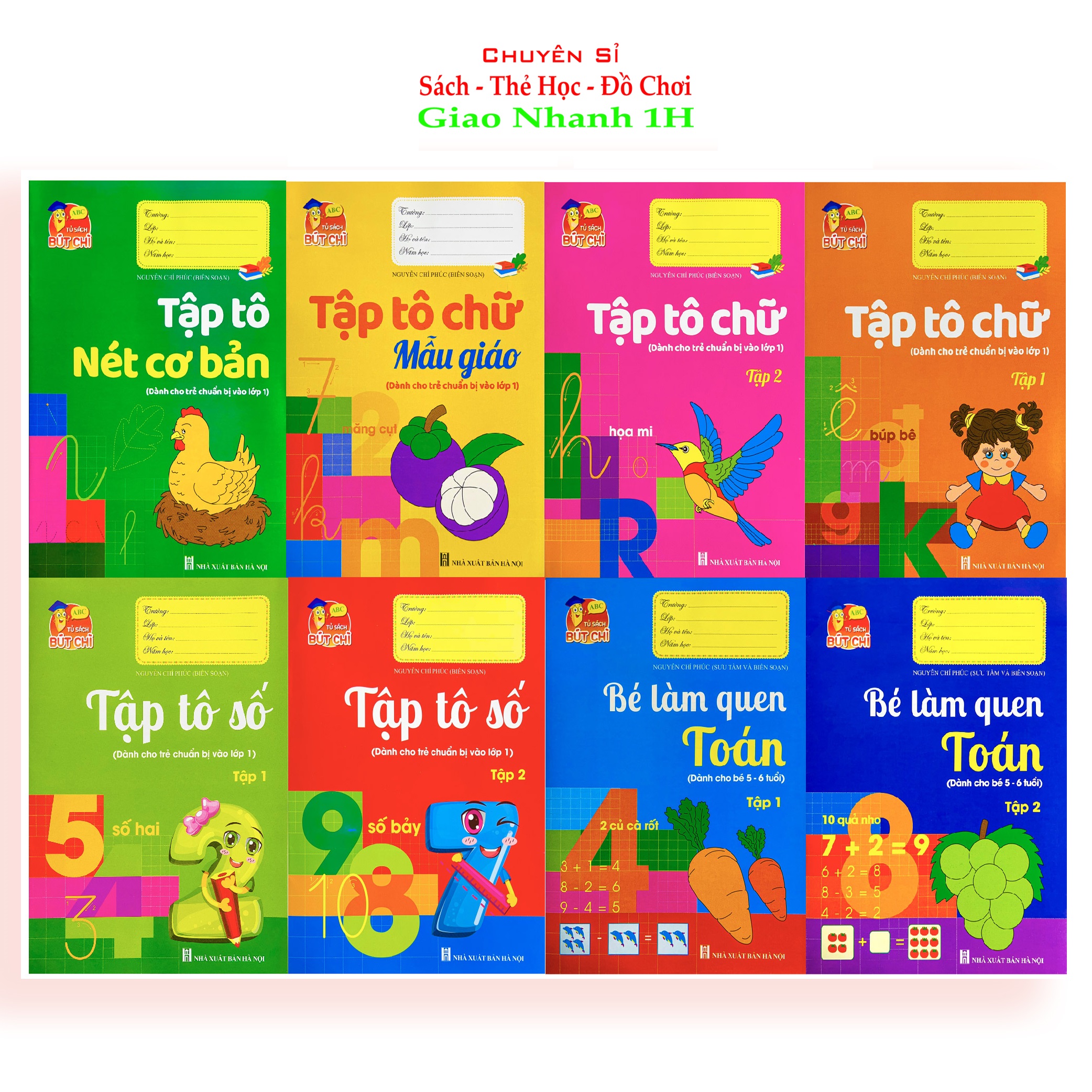 Combo 8 Cuốn Bộ Sách Chuẩn Bị Cho Bé Vào Lớp 1