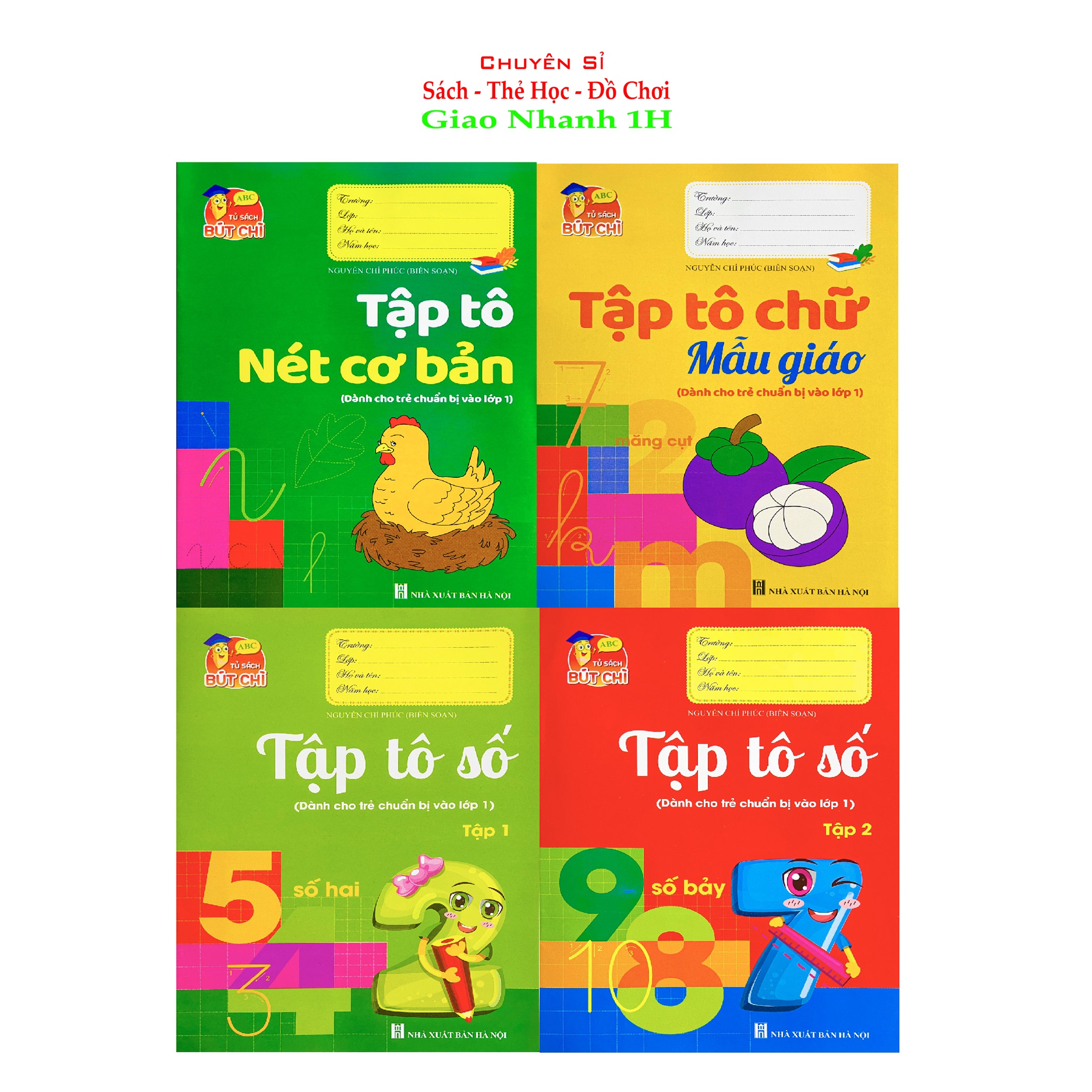 Combo 8 Cuốn Bộ Sách Chuẩn Bị Cho Bé Vào Lớp 1