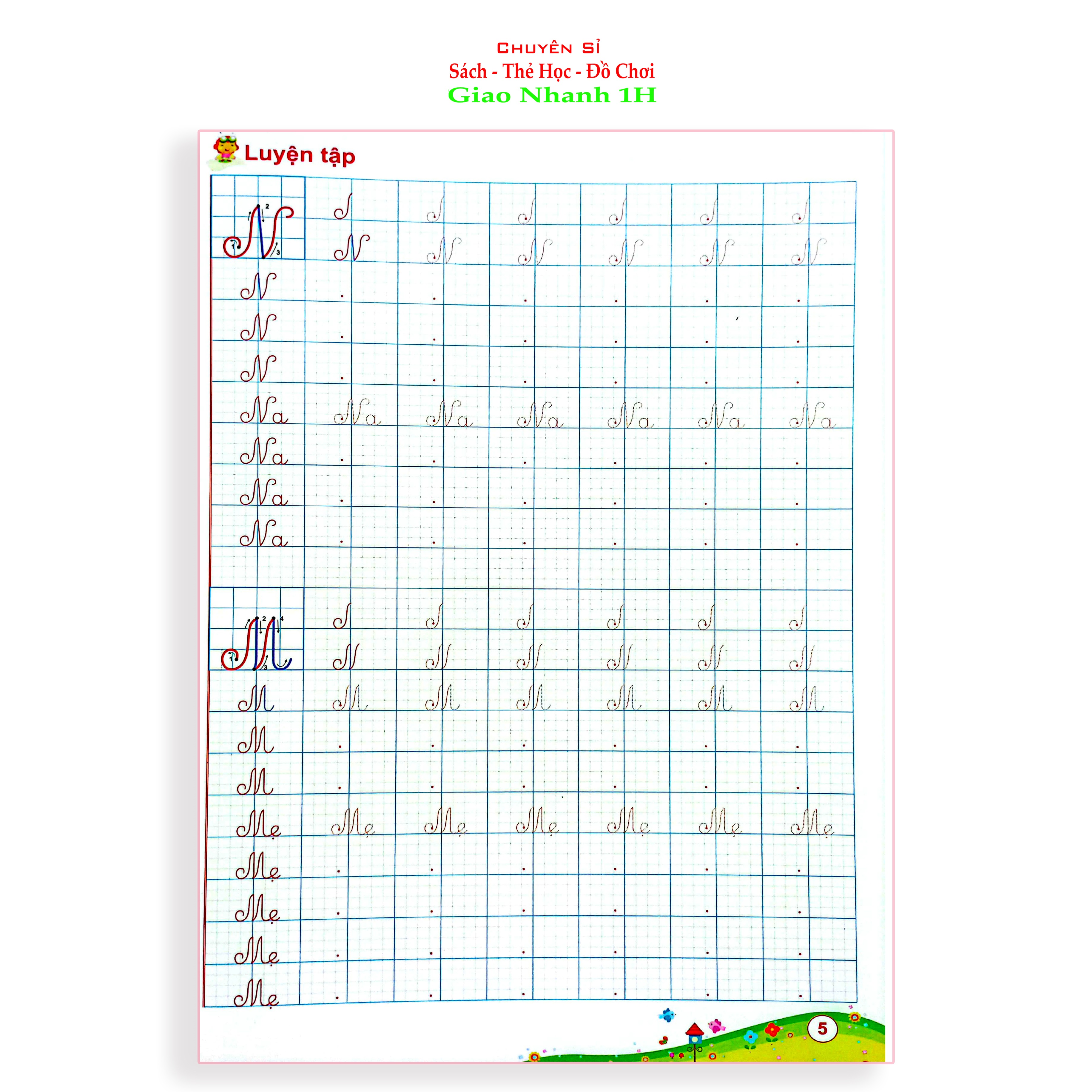 luyện viết chữ nhỏ,tập viết chữ hoa (dành cho học sinh tiểu học)