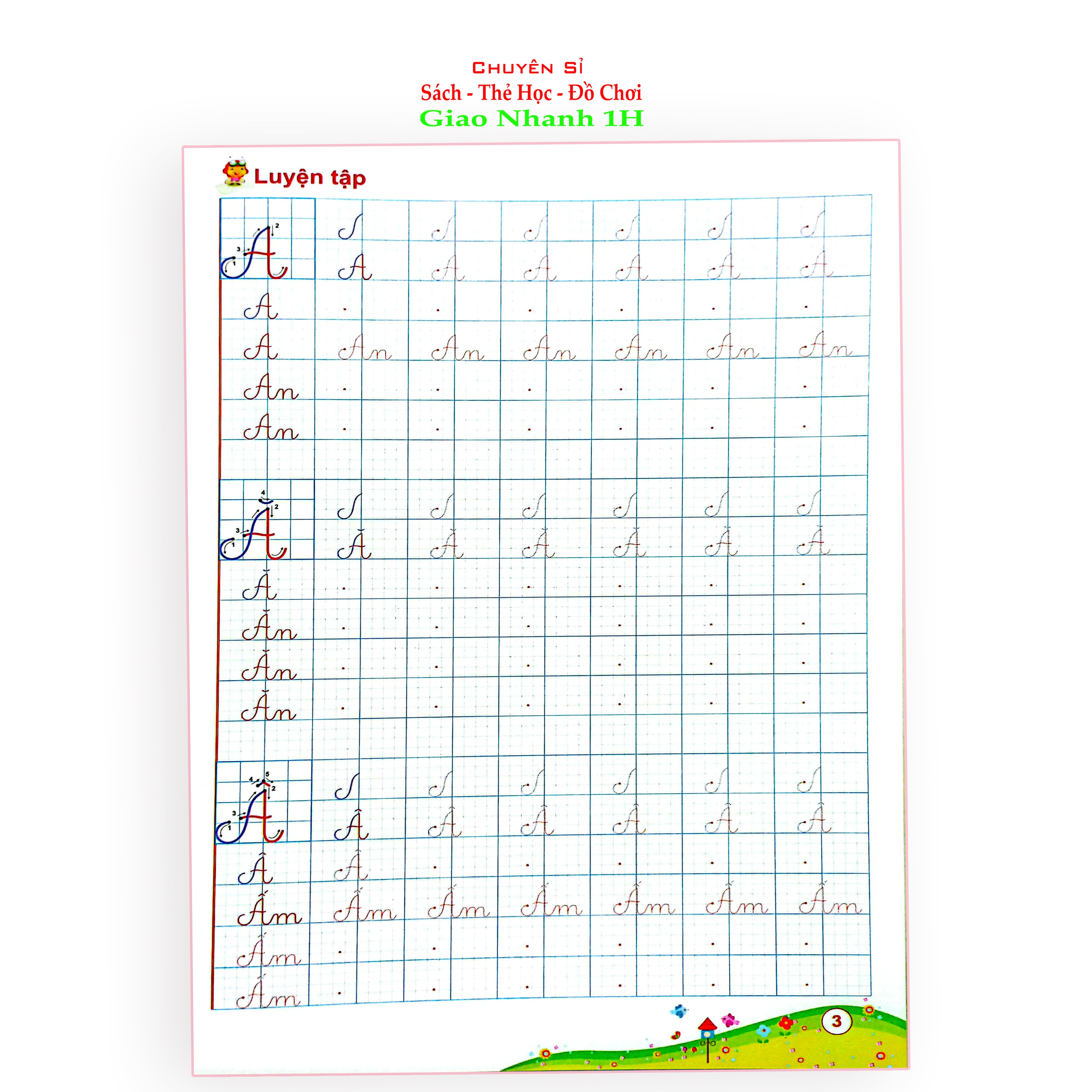 luyện viết chữ nhỏ,tập viết chữ hoa (dành cho học sinh tiểu học)
