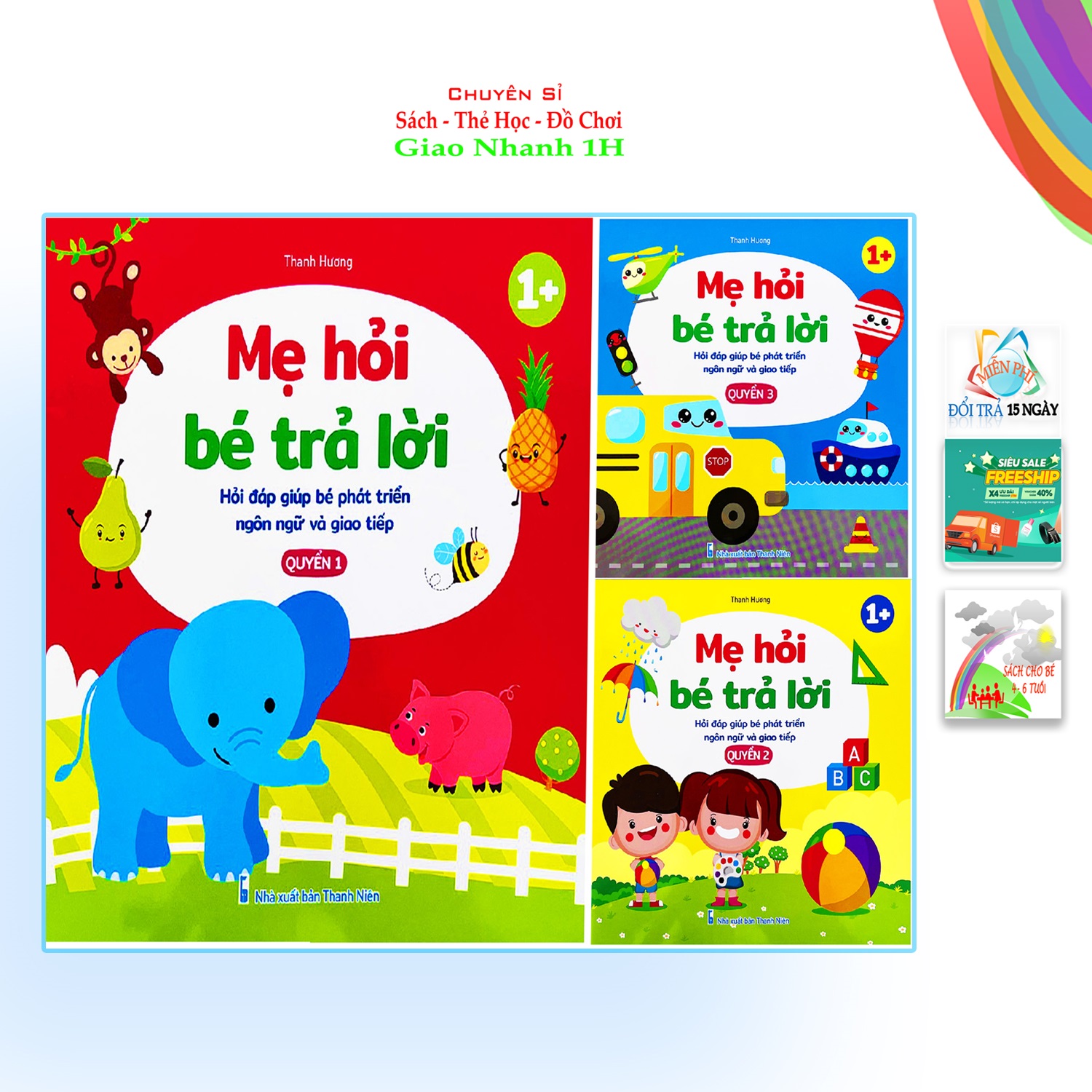  Mẹ hỏi bé trả lời, hỏi đáp giúp bé phát triển ngôn ngữ và giao tiếp