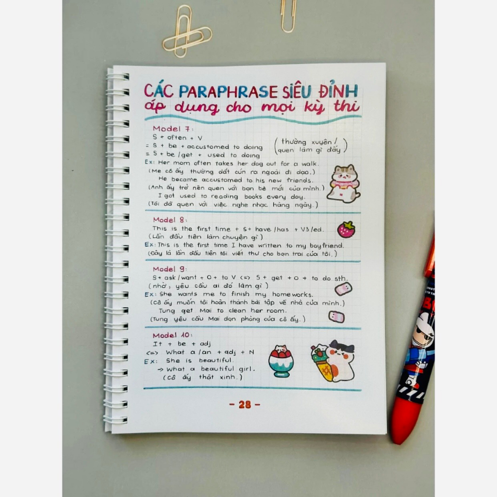 Số tay Take Note English từ lớp 3-12