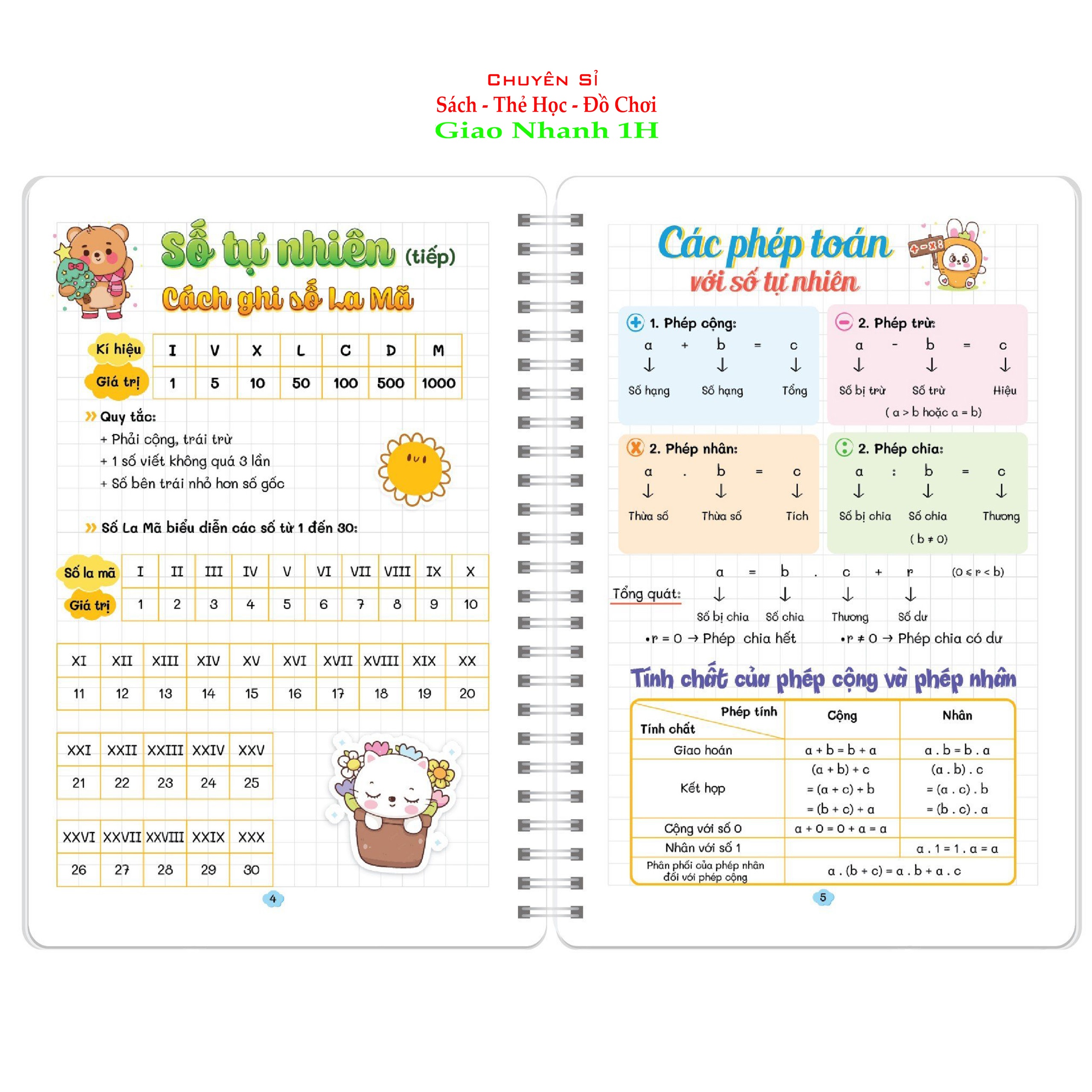 Sổ tay Takenote toán 6 Tổng hợp kiến thức theo chương trình mới nhất