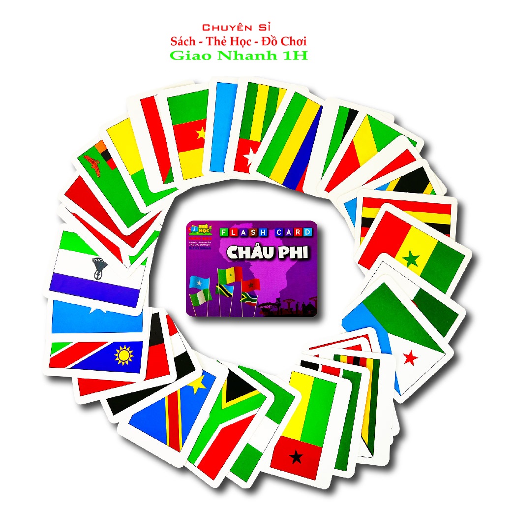 Bộ Thẻ Flashcard Quốc Kỳ Các Quốc Gia Trên Thế Giới