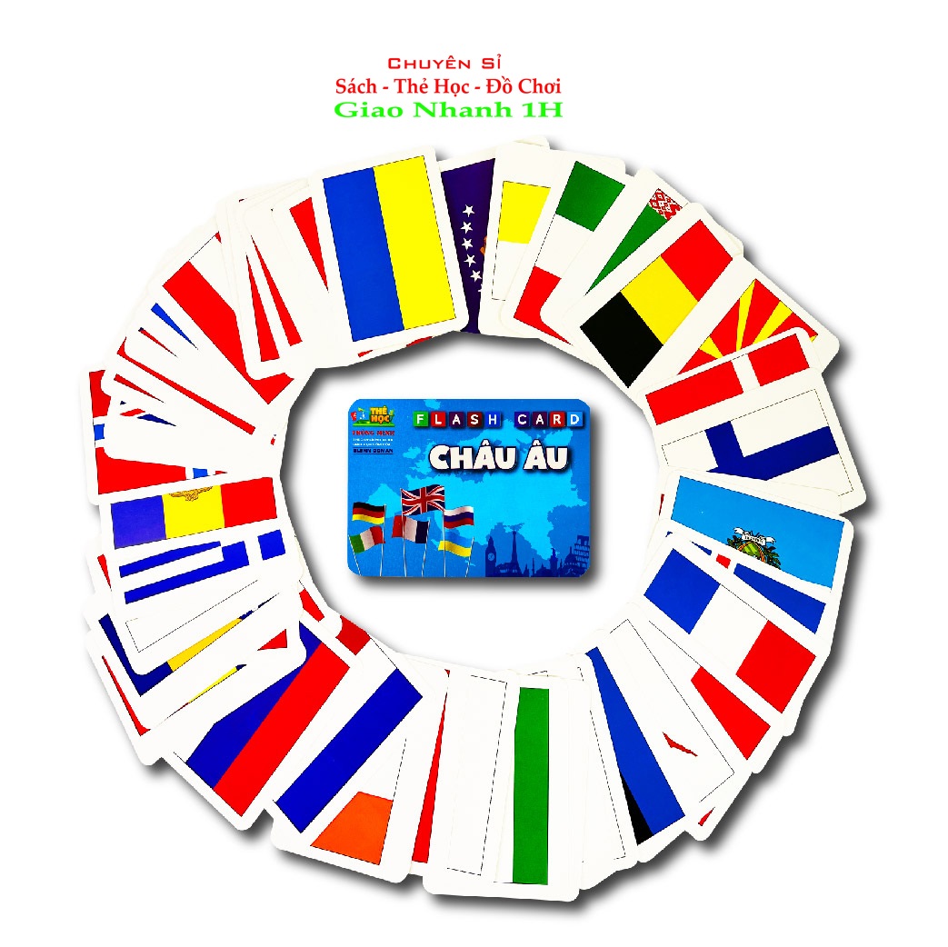 Bộ Thẻ Flashcard Quốc Kỳ Các Quốc Gia Trên Thế Giới