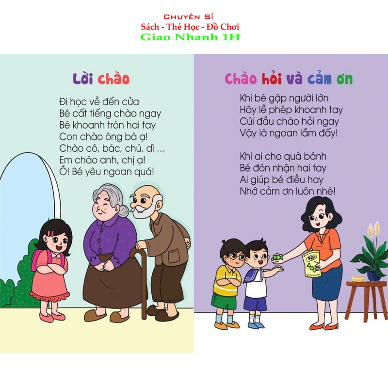 Thơ cho bé học lễ giáo - cho bé từ 0-6 tuổi