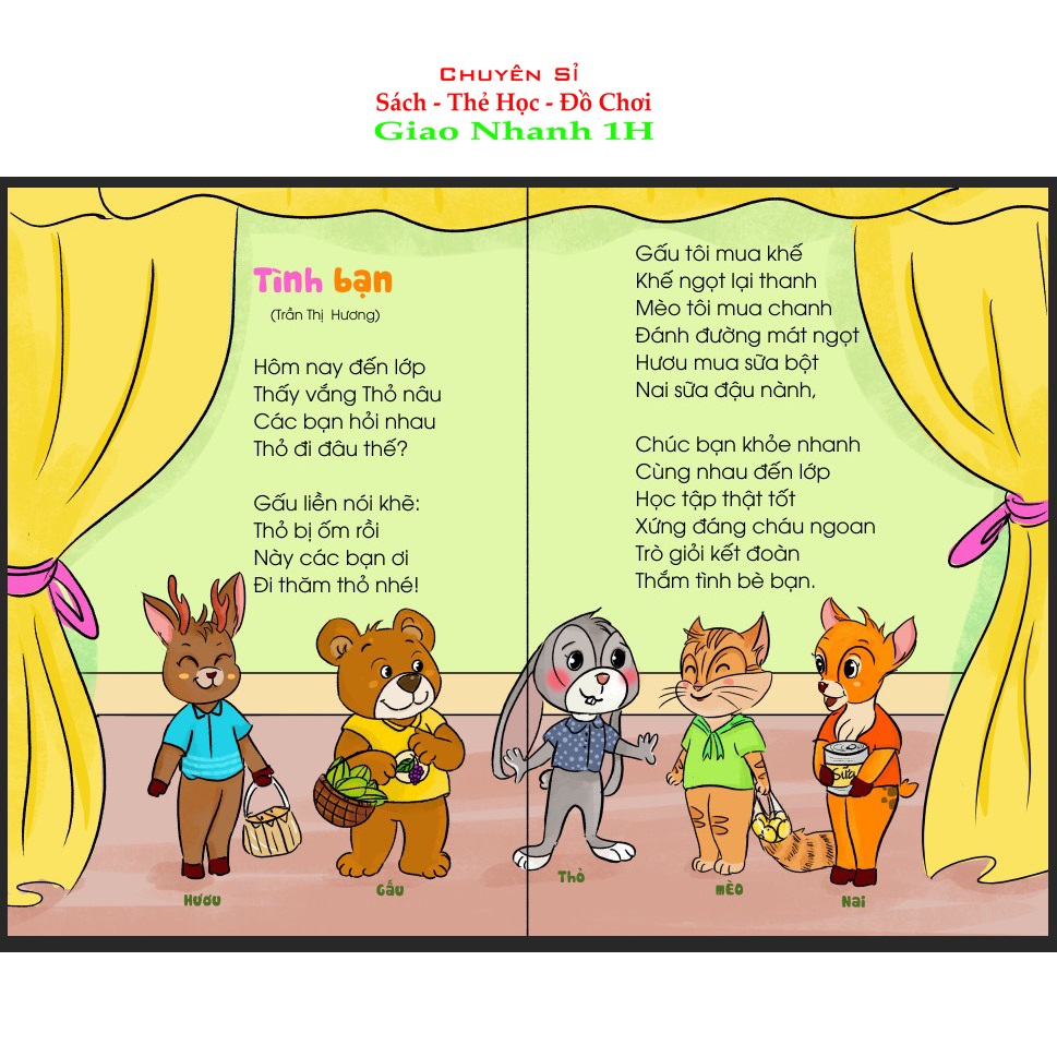 Thơ Học Nói Phát Triển IQ, EQ Cho Bé Từ 0-5 Tuổi