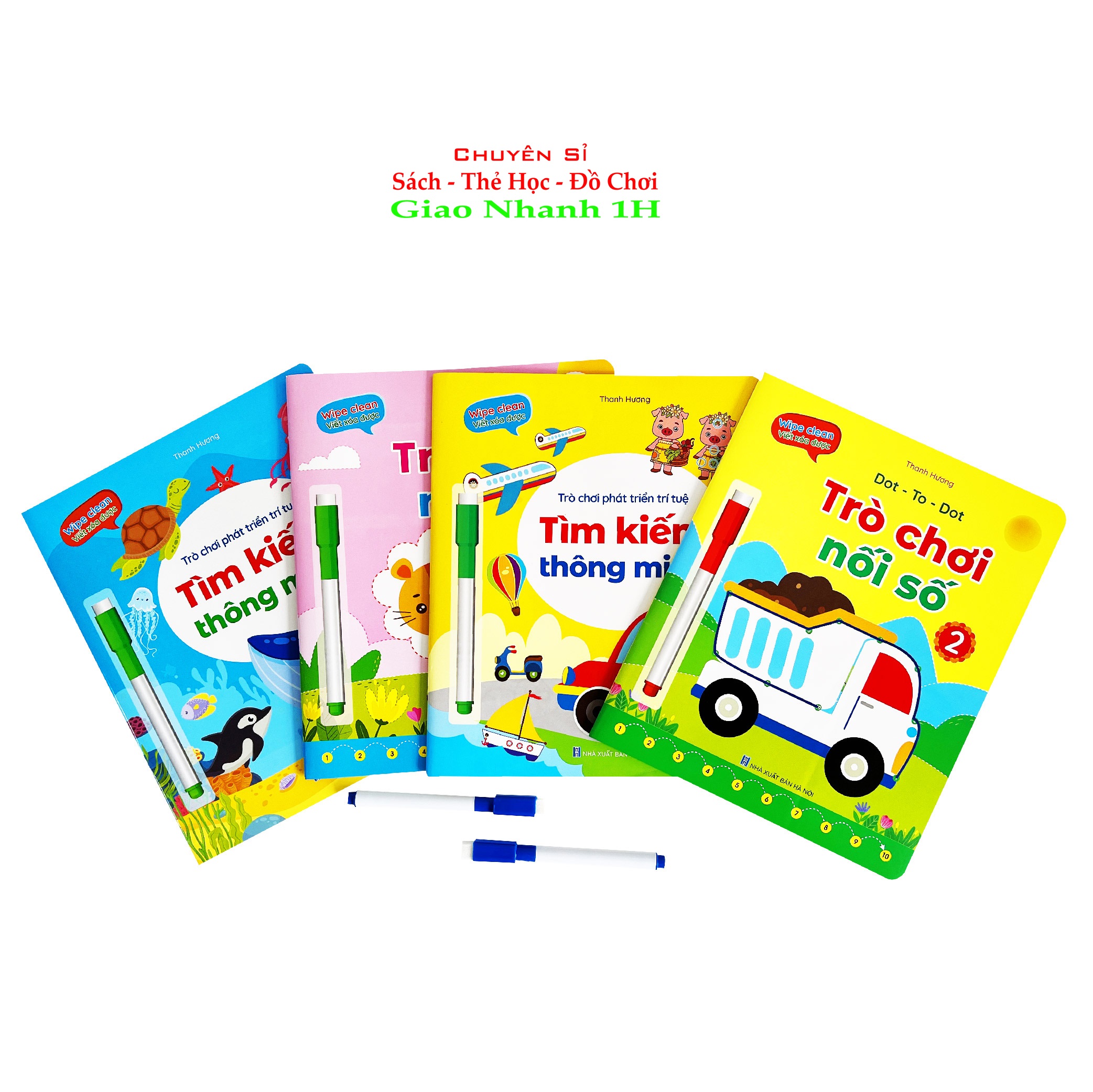 Bộ 4 quyển trò chơi nối số tìm kiếm thông minh