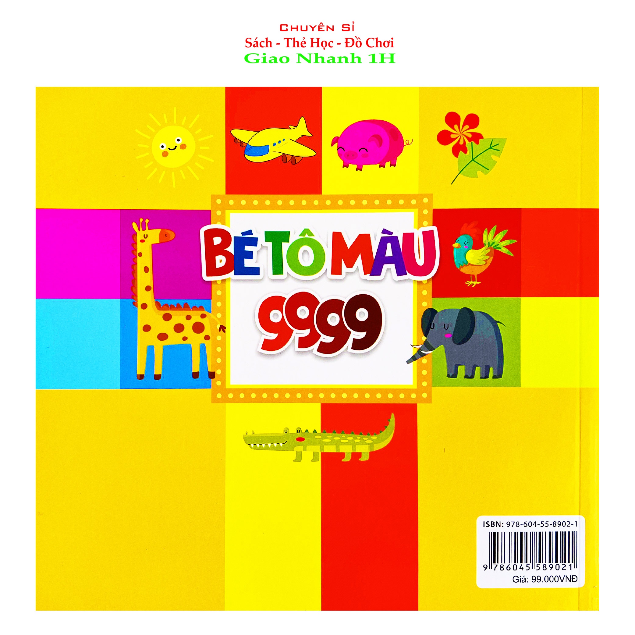 Bé tô màu 9999 song ngữ Anh Việt cho bé 2-6 tuổi