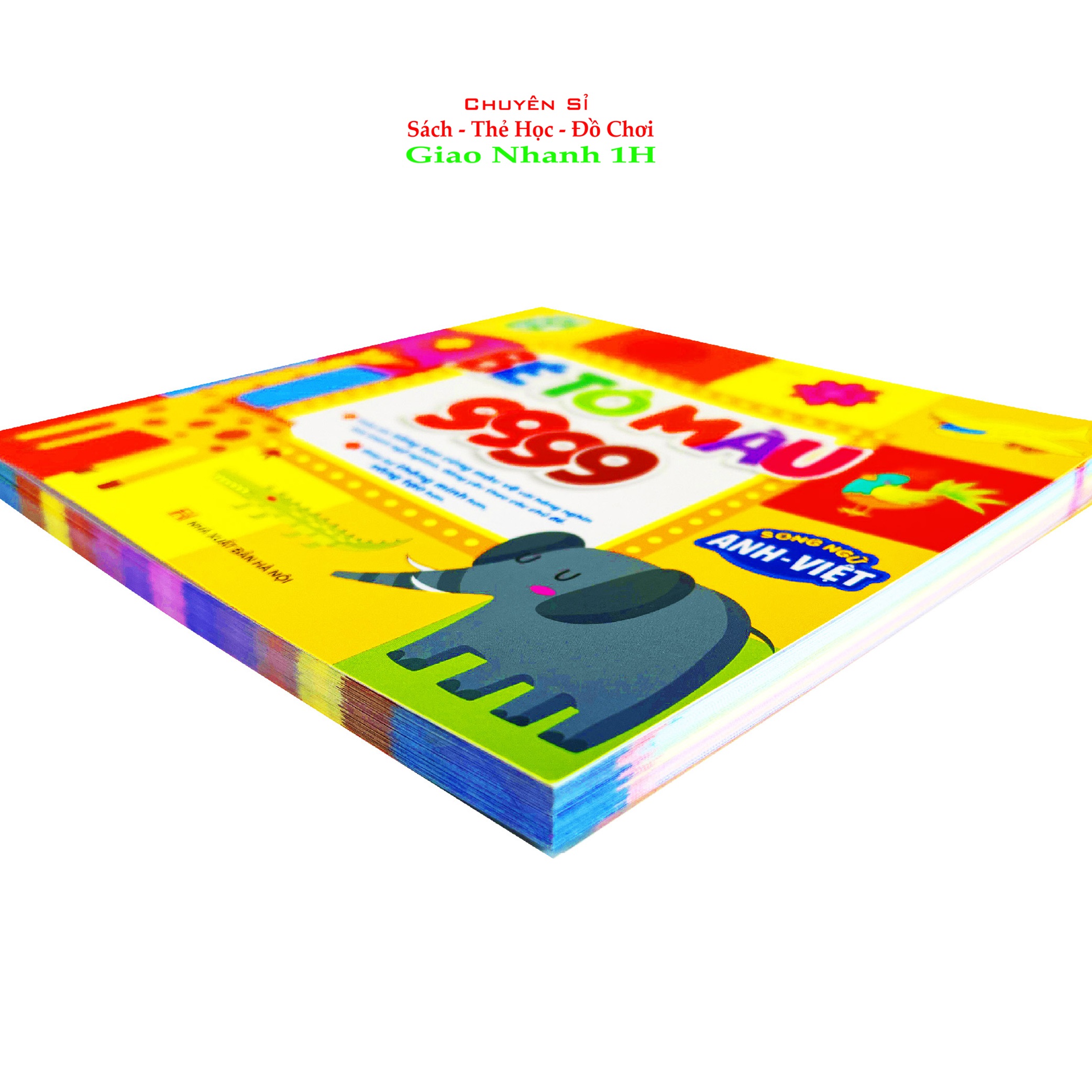 Bé tô màu 9999 song ngữ Anh Việt cho bé 2-6 tuổi