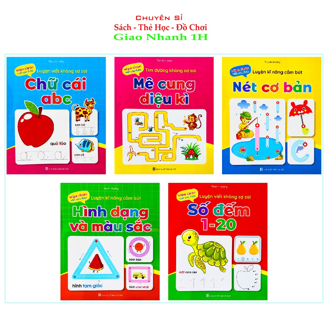 Bộ Vở Viết Xóa Được Đánh vần Tiếng Việt