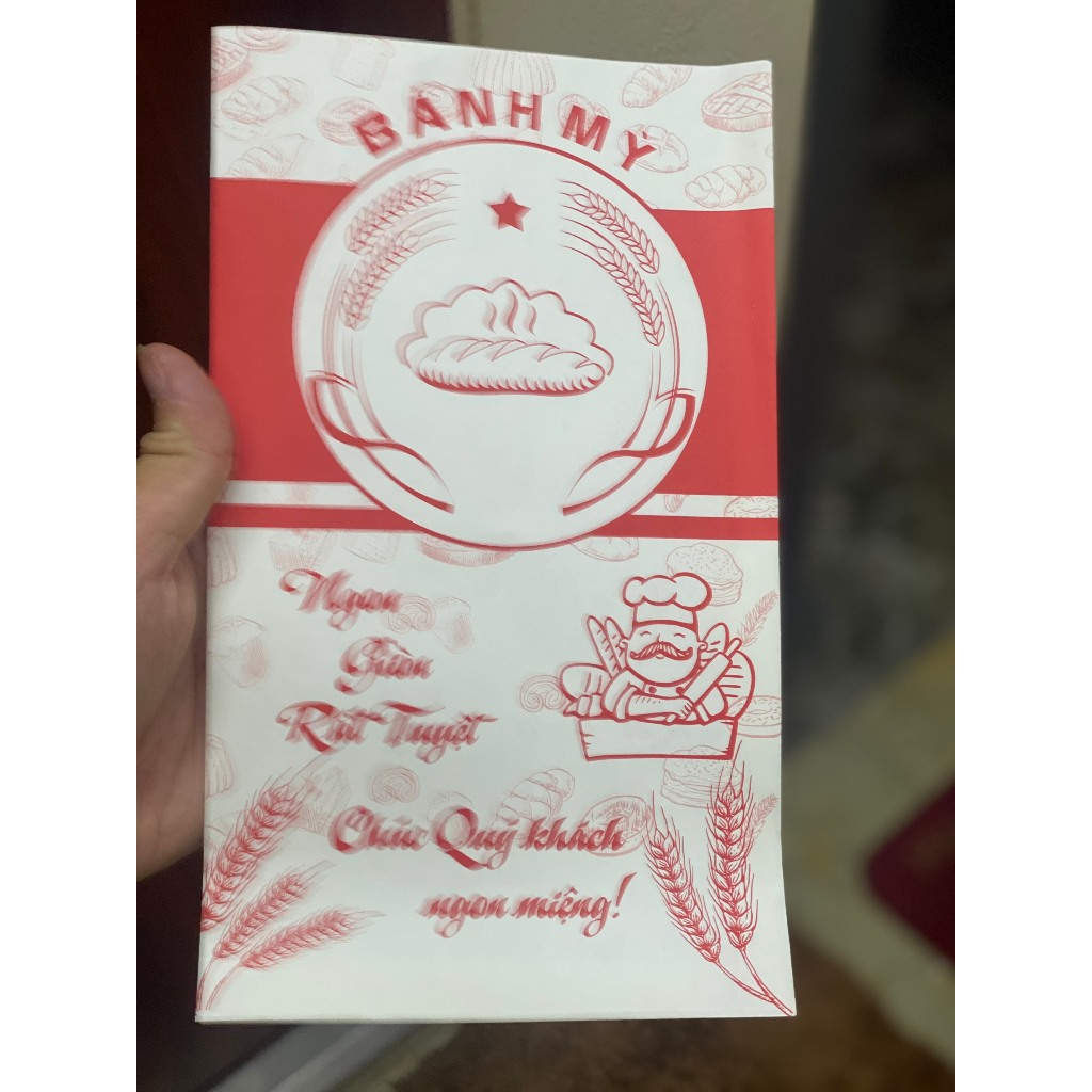 Combo 500 vỏ túi đựng bánh mì pate đặc ruột giá cực rẻ các size in 12*23 mix màu. Có sỉ lẻ thiết kế mẫu theo yêu cầu