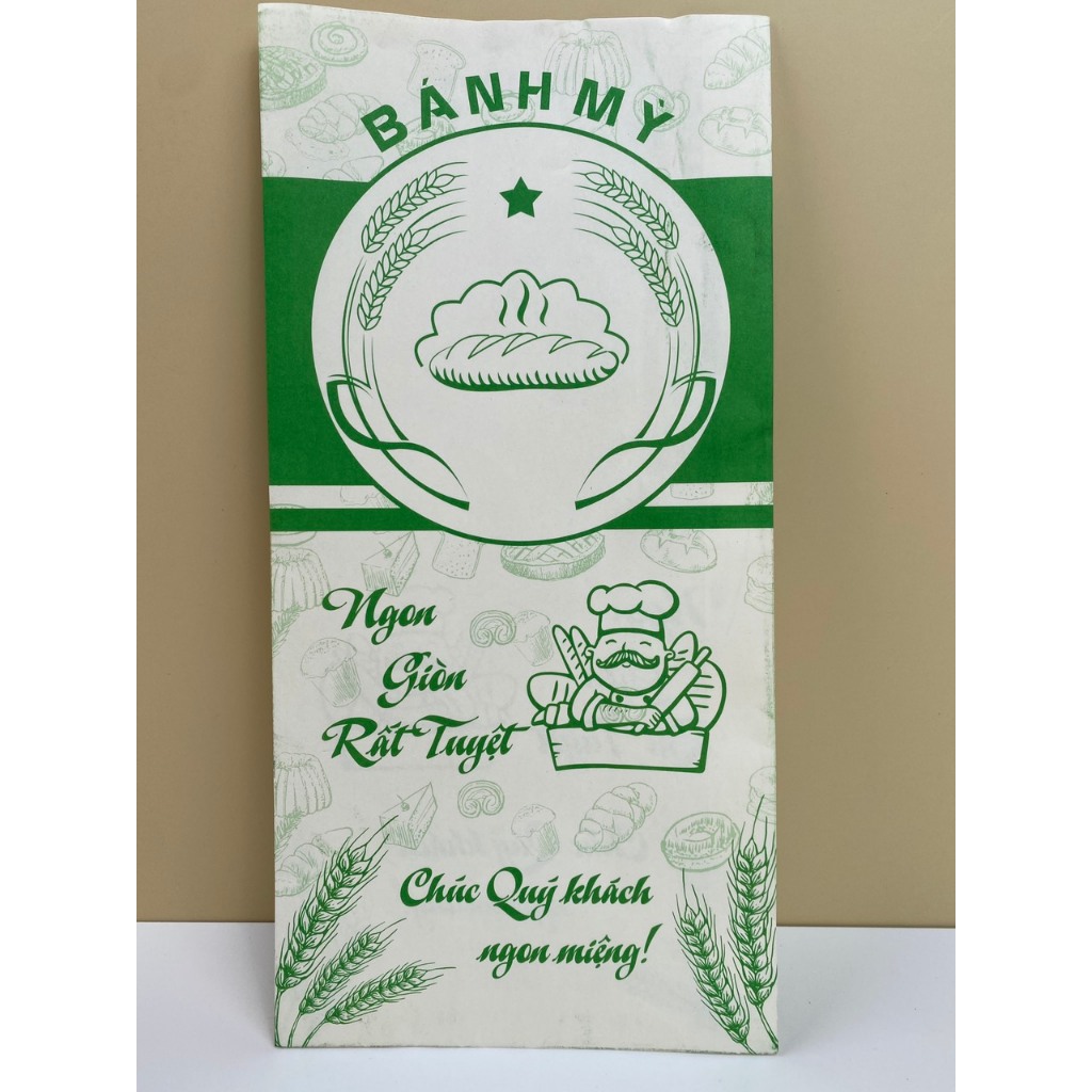 Combo 500 vỏ túi đựng bánh mì pate mix màu,size 14x25 Có sỉ lẻ thiết kế theo yêu cầu