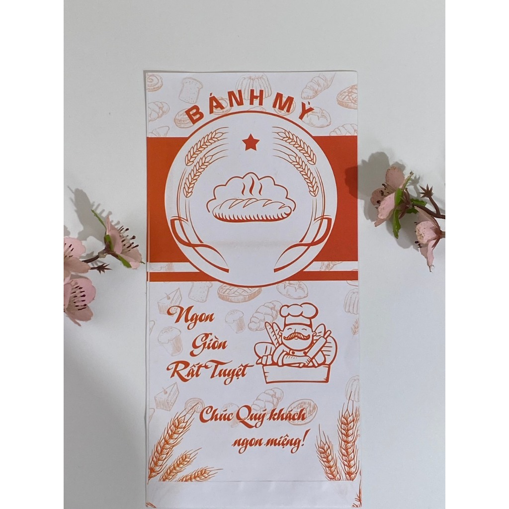 Combo 500 vỏ túi đựng bánh mì pate mix màu,size 14x25 Có sỉ lẻ thiết kế theo yêu cầu